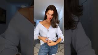 Fashion hack How to crop your cardiganshorts shortsvideo stylingtips sweater [upl. by Bokaj]