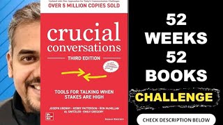 52 Weeks 52 Books Challenege  Book 37  Crucial Conversations  Coach Vishal Sharma [upl. by Caryn]