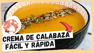 CREMA DE CALABAZA Fácil y Rápida😍  SOLO 5 INGREDIENTES [upl. by Oberon]