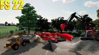 🚧FS 22 TRITURANDO MATERIALES PARA LA VENTA 🚧 [upl. by Singer]