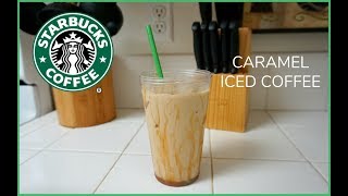 Caramel Iced Coffee Recipe [upl. by Olfe]