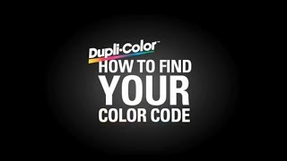 DupliColor Find Your Color Code Hyundai [upl. by Beach527]