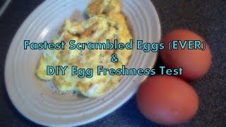 FASTEST Scrambled Eggs and DIY Egg Freshness Test [upl. by Rianon]