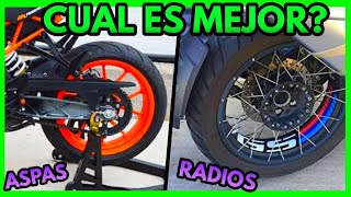 ✅ RINES de RAYOS o SOLIDOS CUAL ES MEJOR Aspas vs Radios [upl. by Wanda434]