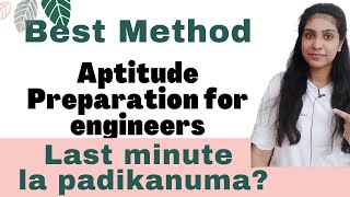 aptitude preparation TAMIL  IMPORTANT topics for aptitude tamilaptitude test for CAMPUS PLACEMENT [upl. by Asenad404]