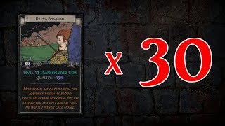 Opening 30 Sets of the NEW Dying Anguish  Path of Exile 324 Necropolis [upl. by Fauch549]