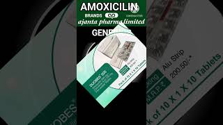 GENERIC AMOXICILIN BRANDS BY AJANTA PHARMA generic medicine [upl. by Nosnar]