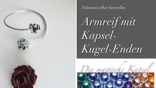 DIYArmreif aus Draht mit Kapseln  Kapsel Schmuck Anleitung  die magische Kaffee Kapsel [upl. by Lamrert]