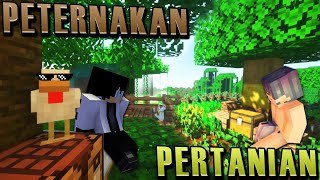 Awas Jatoh Buat Peternakan amp Pertanian di Atas Pohon  Minecraft Survival Indonesia 2 [upl. by Shari]