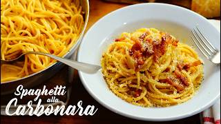 Spaghetti a la Carbonara La Receta Auténtica Italiana [upl. by Letty]