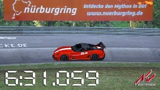 Assetto Corsa  2012 Ferrari 599XX Evo  Nürburgring Nordschleife Lap Times  631059 [upl. by Amoritta68]