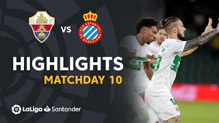 Resumen de Elche CF vs RCD Espanyol 22 [upl. by Ethben]