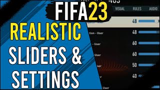 I FIXED FIFA 23  Best Slider amp Game Settings for the most enjoyable Career Mode Experience [upl. by Ynna120]