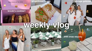 weekly vlog 💌 JHM xmas party surprise vintage galsmas brookis cookies [upl. by Atnom]