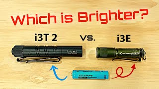 Olight 10440 Output Comparison i3T 2 vs i3E vs i3T new amp old versions [upl. by Farny]