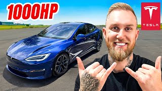 Drag Racing a Tesla Model S Plaid 1000HP Review Ludicrous mode [upl. by Sahcnip154]