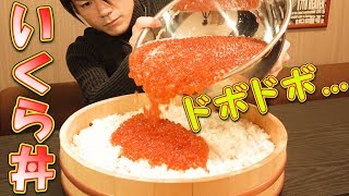 【大食い】イクラ丼 総重量65㎏～30㎏超のいくらを乗せて～ [upl. by Annuahsal]