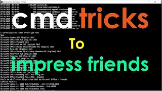 Top Amazing command prompt tricks and tips  Amazing tricks [upl. by Naejarual]