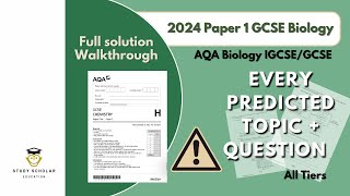 2024 Biology Paper 1 GCSE AQA  Predicted paper walkthrough [upl. by Brote]