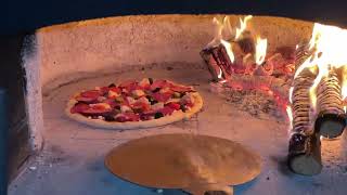 Homemade pizza from a woodburning oven 2023 2 Vermiculite pizza oven [upl. by Koball679]