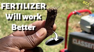 Core Aeration makes Fertilizer work Better  how and when to Aerate your lawn [upl. by Hopfinger]