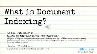 A Tutorial for Intelligent Data capture What is document indexing [upl. by Ignazio]