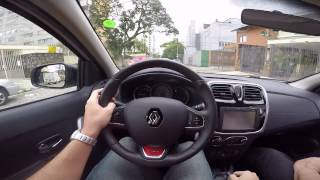 Acelerando o Renault Sandero RS 20 16v Test Drive Onboard POV GoPro [upl. by Tulley501]