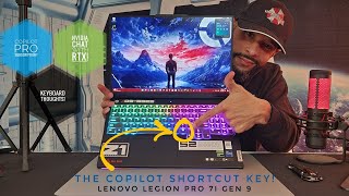 ●Lenovo Legion Pro 7i Gen 9 AI Gaming PC  Keyboard Copilot Key Copilot Pro Nvidia Chat RTX [upl. by Anael]