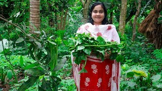 Vegetable Recipe Malabar Spinach Basella Fried Recipe by Village Food Life [upl. by Connie]