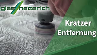 Professionelle Entfernung Kratzer im Glas im Video [upl. by Rosalinde]