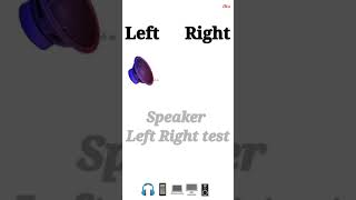 Speaker left right test Shorts [upl. by Etterb]