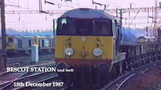 BR in the 1980s Bescot Station on 18th December 1987 [upl. by Retsbew]