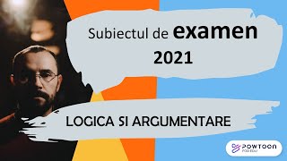 Bac Logica 2021  Rezolvarea subiectului de examen [upl. by Dlonyar]