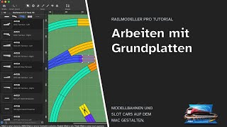 RailModeller Pro Tutorial 2 Arbeiten mit Grundplatten deutsch [upl. by Aisinut]