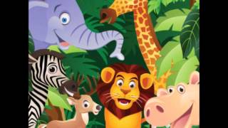 SONIDOS DE LA JUNGLA PARA NIÑOS  PARTE 1  MÚSICA Y ANIMALES 🦁🐘🐒 [upl. by Ayatnohs]