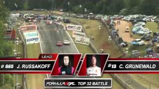 CONRAD GRUNEWALD vs JOHN RUSSAKOFF at Round 2 Road Atlanta 2011 Top 32 [upl. by Yleen]