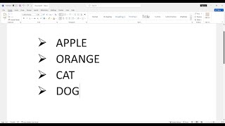 Bulleted or numbered list in ms word [upl. by Ecile]