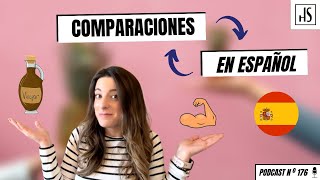 🙃 Spanish grammar How to use comparatives in Spanish [upl. by Devad]