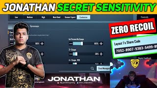 JONATHAN NEW SENSITIVITY🔥24 WITH SENSICODE  COMPETITIVE PLAYER BEST SENSITIVITY SETTINGS [upl. by Lalib544]