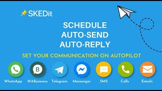 EN SKEDit Scheduling App  Schedule AutoSend AutoReply [upl. by Atnahsal]