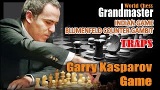 Queens Trapped  Indian Game Blumenfeld Countergambit from Kasparov Game Chess Trap Opening Chess [upl. by Lin]