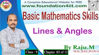 Lines and Angles  Basic Mathematics Skills  Class 9  Ch 03 of 11 [upl. by Yablon]