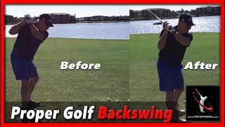 How to Make a Proper Golf Backswing [upl. by Eluj69]