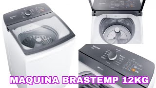 MÁQUINA DE LAVAR BRASTEMP 12KG  BWK12AB  VÍDEO COMPLETO [upl. by Mun131]