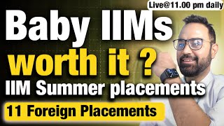 New IIMs  Baby IIMs worth it  Placements in baby IIMs  IIM Sirmaur placements  11 International [upl. by Edualc]