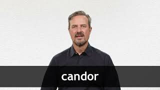 How to pronounce CANDOR in American English [upl. by Azilef]