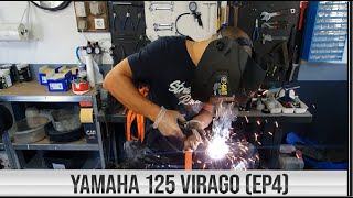 Yamaha 125 Virago EP4 Tôlerie et ponçagemise en peintureadmission [upl. by Fine]