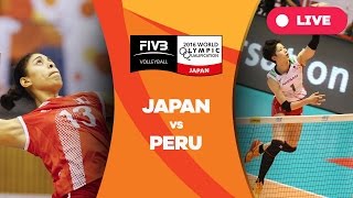 Japan v Peru  2016 Womens World Olympic Qualification Tournament [upl. by Gable113]