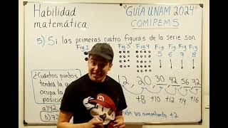 Pregunta 5  Guía oficial COMIPEMS UNAM 2024 Habilidad Matemática [upl. by Felicle512]