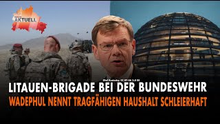 Bundeswehr Wadephul nennt tragfähigen Haushalt schleierhaft [upl. by Eirffej875]